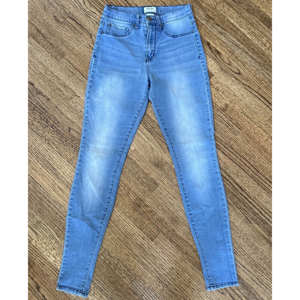 Women’s Juniors Mudd Super High Rise Jegging Pants Sz 5  Light Wash Stretch
